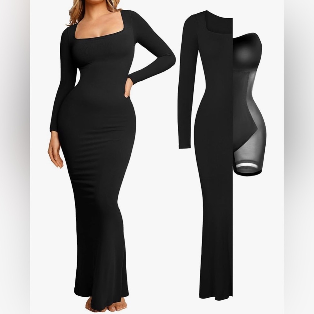 Popilush Bodycon Maxi - Built in shapewear
